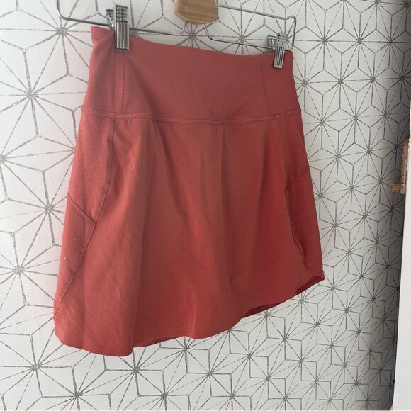 Athleta Run With It Skort 16” Salmon - Picture 2 of 6